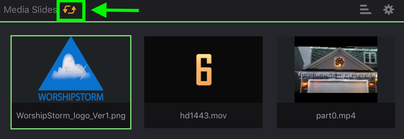 A plan item header with the orange loop icon shown beside the item title